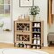 Costway Shoe Storage Cabinet with Flip Doors Adjustable and Removable Shelves for Entryway